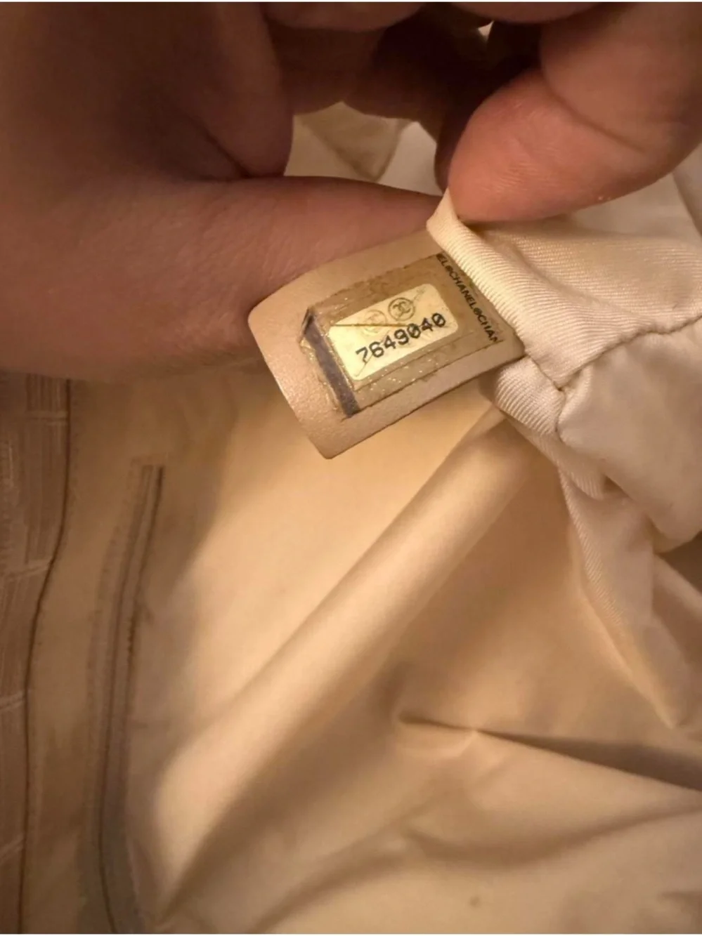 CHANEL Beige Jacquard Tote and Satchel Travel Line Set - Picture 12 of 12